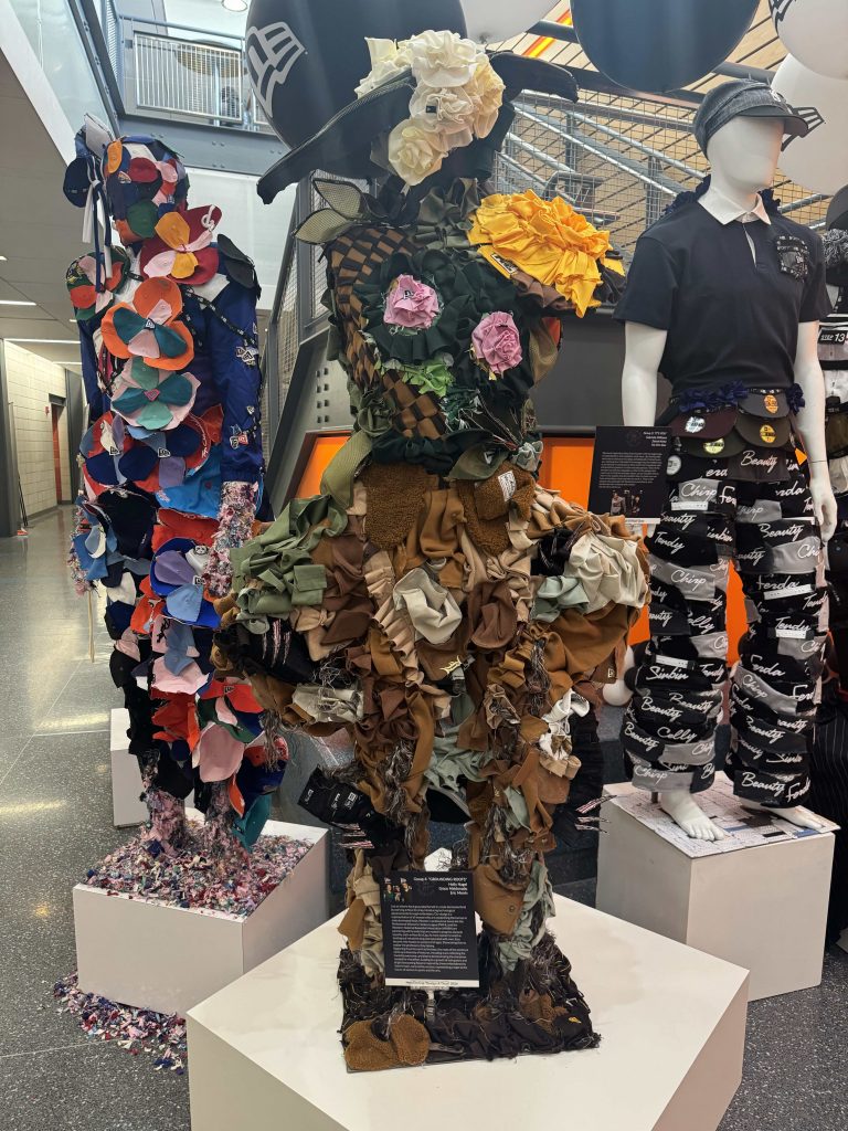 Front view of the sculpture